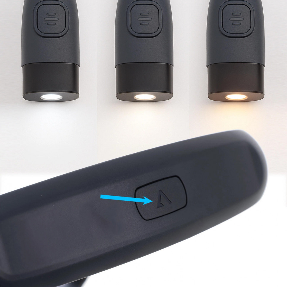 Lampka do czytania książek na szyję - latarka LED na akumulator, USB-C