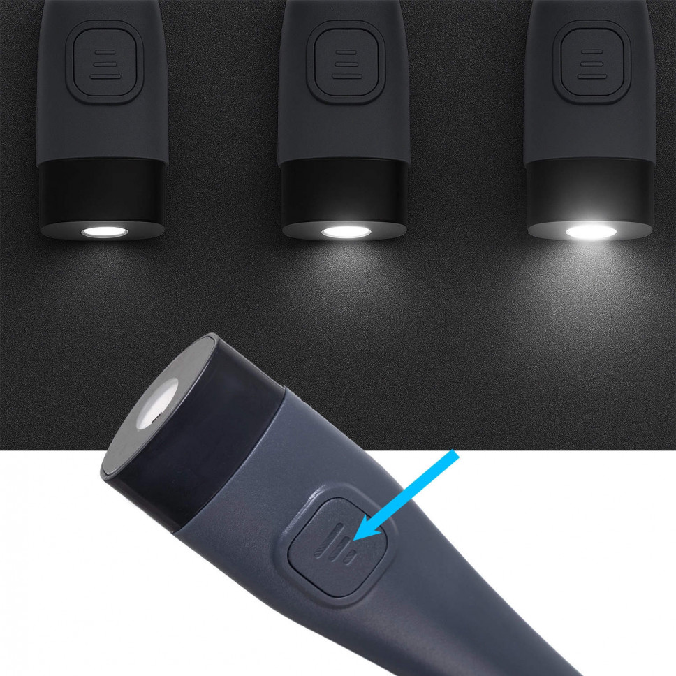 Lampka do czytania książek na szyję - latarka LED na akumulator, USB-C