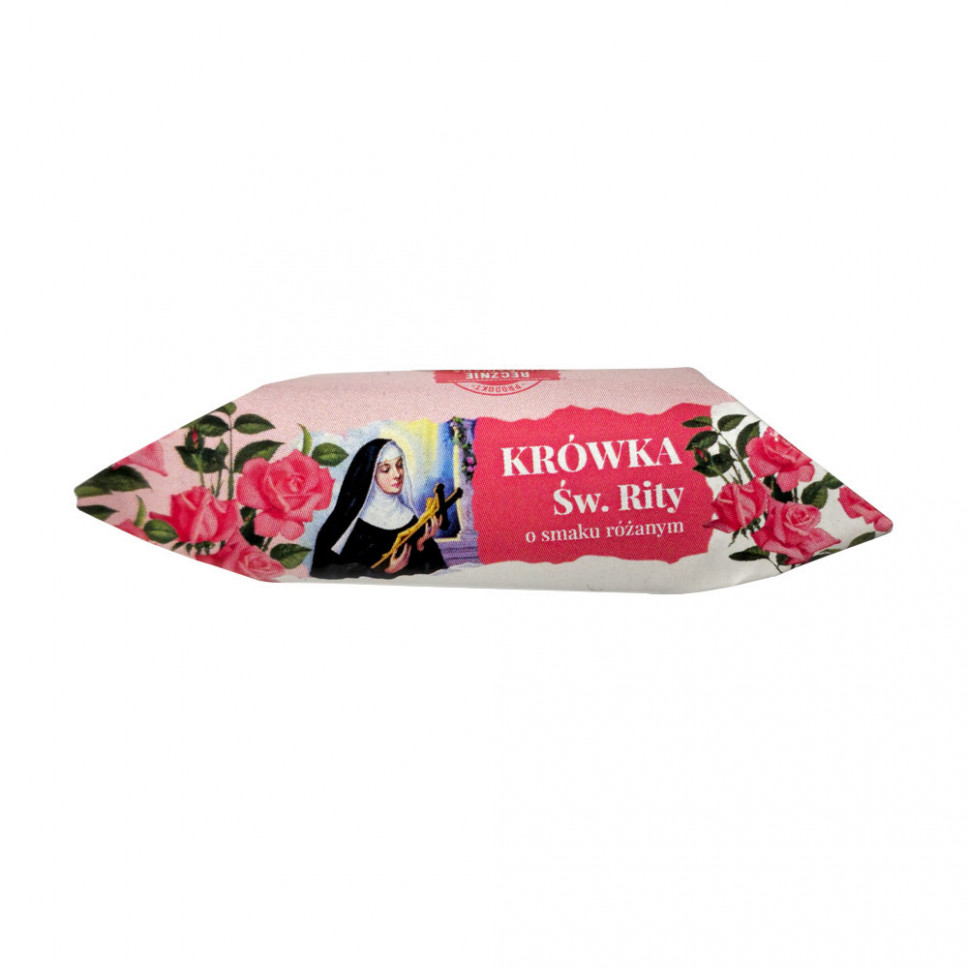 Krówka Świętej Rity o smaku różanym, 500 g