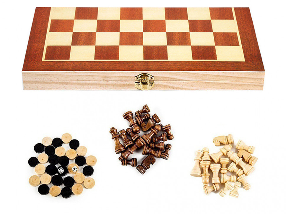 Gra w szachy, warcaby, Tryktrak 3w1 : Gry i zabawy