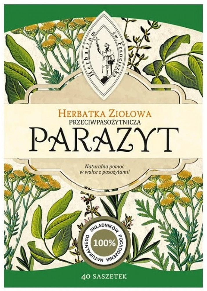 PARAZYT Herbatka ziołowa przeciwpasożytnicza FIX 40x3g - Herbarium św. Franciszka