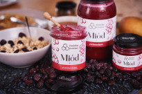 Miód z żurawiną, 410g - Pasieka Rodzinna