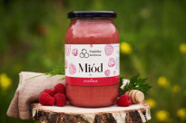 Miód + Malina, 410 g - Pasieka Rodzinna