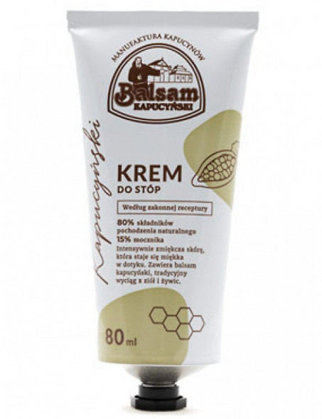 Krem do stóp z balsamem kapucyńskim, 80ml : Manufaktura Kapucynów : Kosmetyk