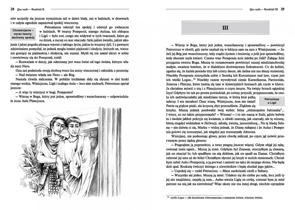Quo vadis - Henryk Sienkiewicz - wydanie z opracowaniem i streszczeniem