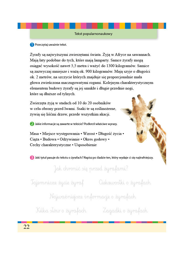 Czytanie ze zrozumieniem. Klasa 1