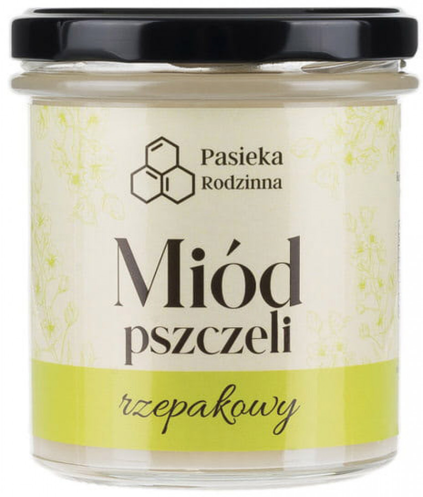 Miód rzepakowy, 410 g - Pasieka Rodzinna