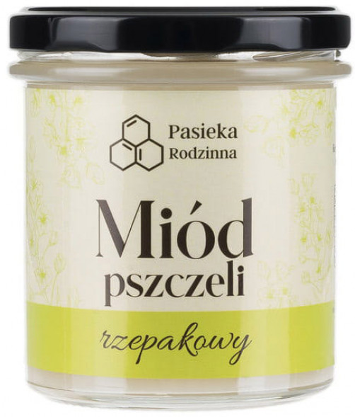 Miód rzepakowy, 410 g - Pasieka Rodzinna
