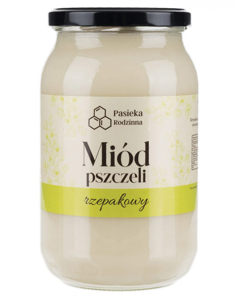Miód rzepakowy, 1150 g (zbiór 2025) - Pasieka Rodzinna