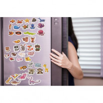 Magnesy na lodówkę - zwierzątka 40 sztuk