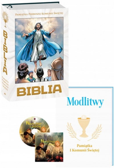 Biblia w komiksie - Pamiątka Pierwszej Komunii Świętej + Modlitwy