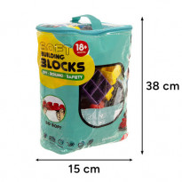 Klocki gumowe sensoryczne 80 elementów