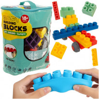 Klocki gumowe sensoryczne 80 elementów