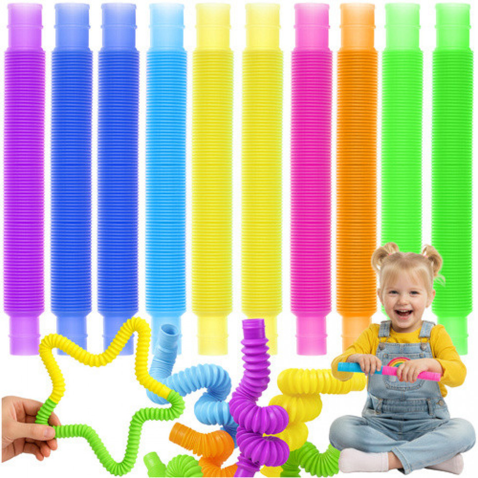 Rurki, tuby sensoryczne - 10 szt.