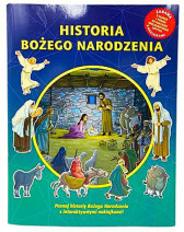 Historia Bożego Narodzenia z interaktywnymi naklejkami - Jacob Vium-Olesen : Dla dzieci