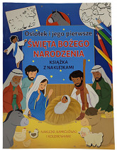 Osiołek i jego pierwsze Święta Bożego Narodzenia. Książka z naklejkami - Suzy Senior