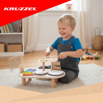 Stolik muzyczny drewniany - Kruzzel