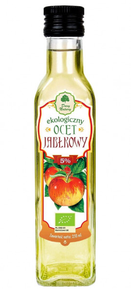 Ocet Jabłkowy ekologiczny, 5% - 250 ml - Dary Natury