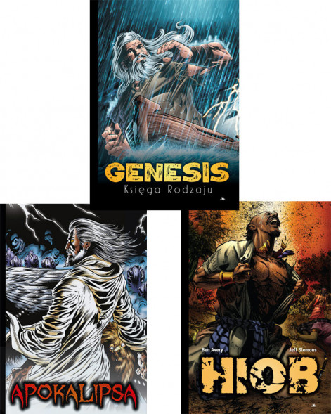 Hiob + Apokalipsa + Genesis - historie biblijne w komiksie