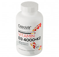 Witamina D3 4000 IU + K2, 100 tabletek - OstroVit