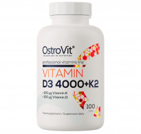 Witamina D3 4000 IU + K2, 100 tabletek - OstroVit