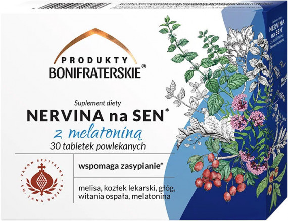 Nervina na sen z melatoniną - Produkty Bonifraterskie