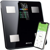 Analityczna waga łazienkowa LCD czarna premium