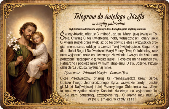 Telegram do św. Józefa