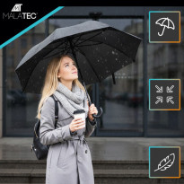 Parasol automatyczny składany czarny 110 cm