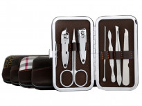 Zestaw do paznokci przybornik manicure pedicure 7 elementów