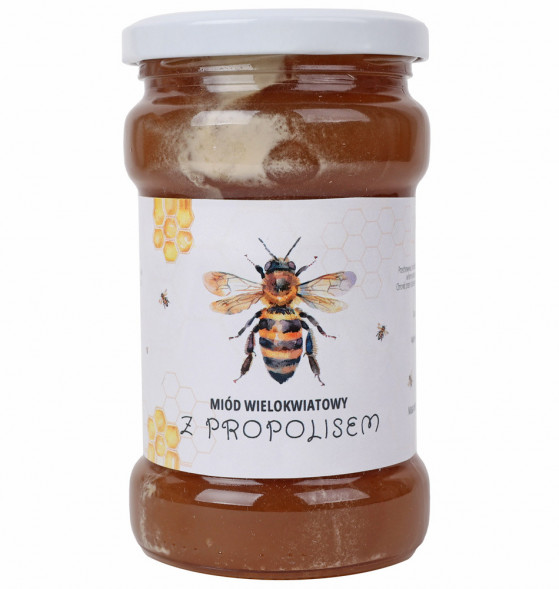 Miód wielokwiatowy z propolisem 400g
