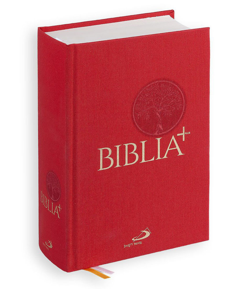 Biblia Plus - płótno czerwona z paginacją