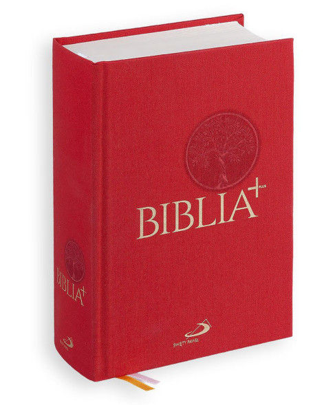 Biblia Plus - płótno czerwona z paginacją