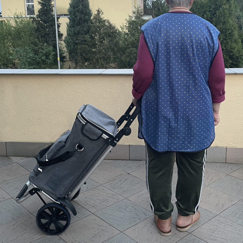 Wózek transportowy składany - torba na zakupy