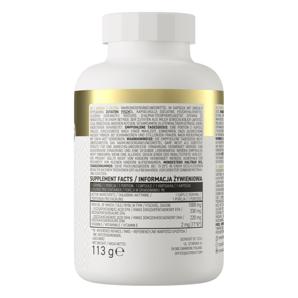 Omega 3 Ultra 90 kapsułek