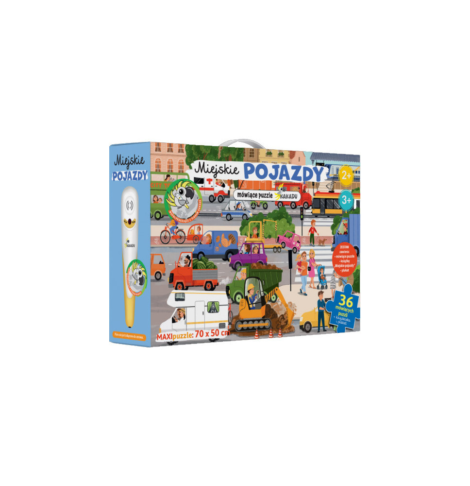 Miejskie pojazdy z mówiącymi puzzlami