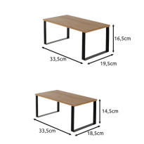 Półka kuchenna bambusowa - 2 szt.