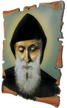 Obrazek drewniany św. Charbela