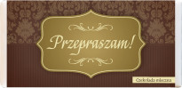 Czekolada mleczna „Przepraszam”