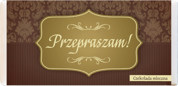 Czekolada mleczna „Przepraszam”