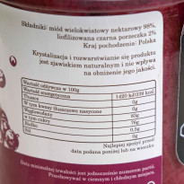 Miód z czarną porzeczką 410g
