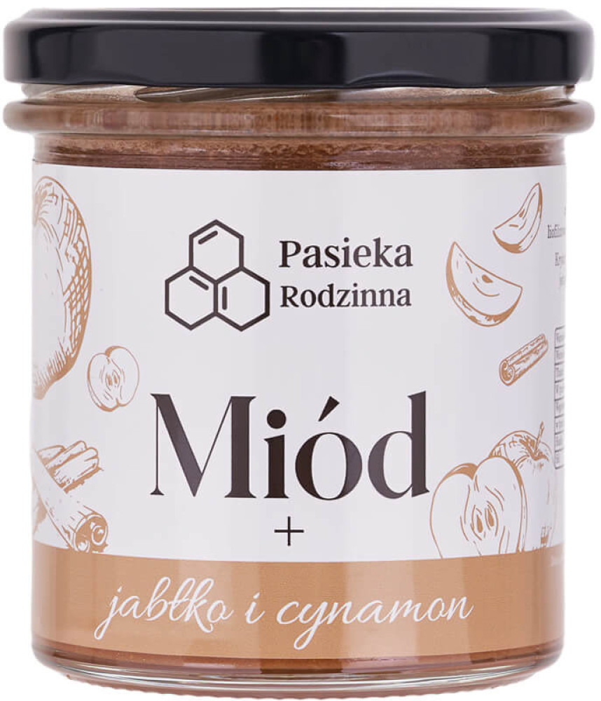 Miód z jabłkiem i cynamonem 410g