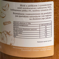 Miód z jabłkiem i cynamonem 410g