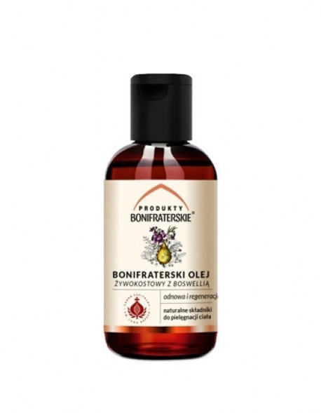 Bonifraterski olej żywokostowy z boswellią. Kosmetyk, 100 ml