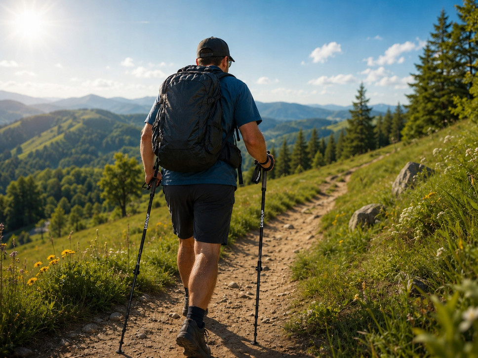 KIJKI NORDIC WALKING czarny