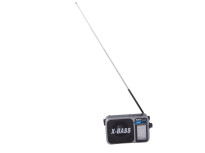 Radio kuchenne przenośne na baterie USB czarne