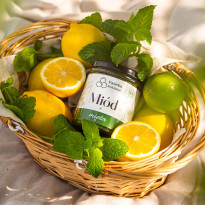 Miód z miętą 410g
