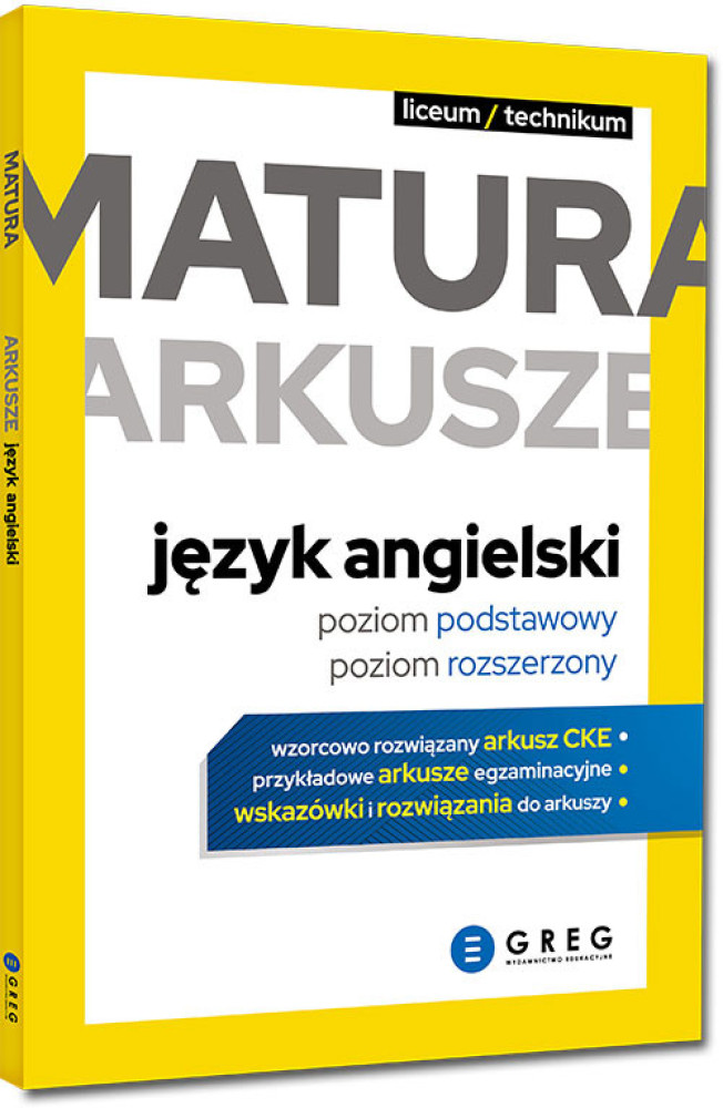 Matura - arkusze - język angielski (poziom podstawowy, poziom rozszerzony)