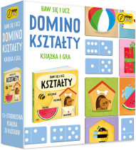 Baw się i ucz. Domino Kształty. Gra i książka