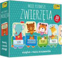 Moje pierwsze zwierzęta. Puzzle + książka